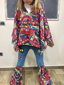 Disfraz hippie discount mujer casero